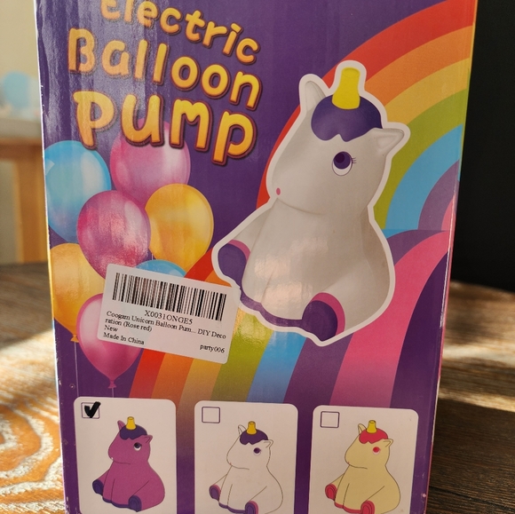 Unicorn Balloon 🎈 Pump in Violet - Picture 2 of 6